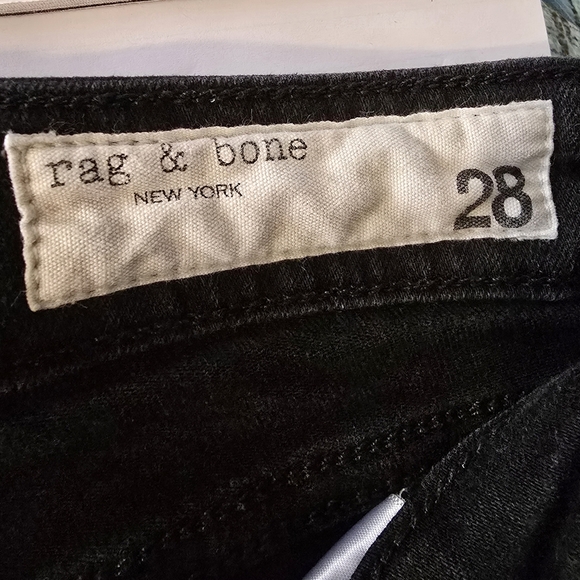Rag And Bone Cate Mid-rise Ankle Skinny Black Jeans Womans Size 28 - Picture 4 of 7